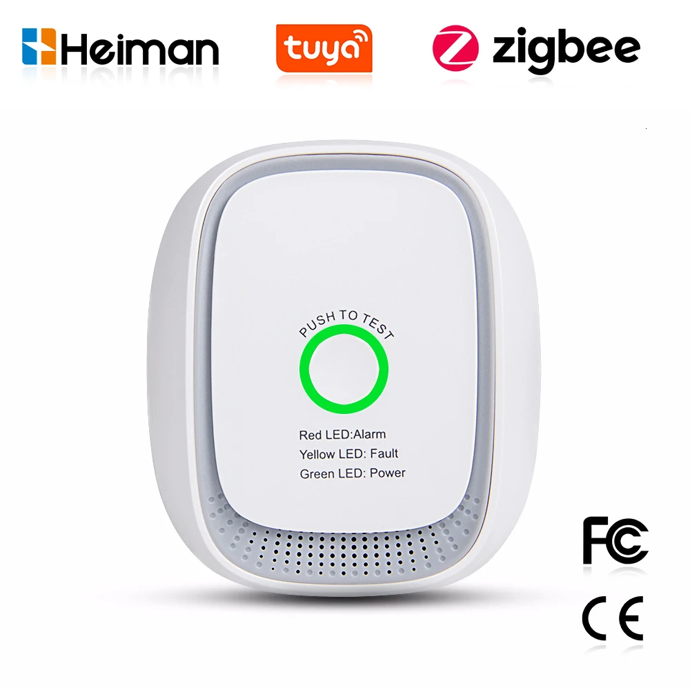 Tuya Smart - Датчик утечки горючего газа HEIMAN Zigbee