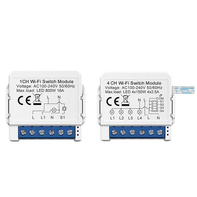 Tuya 4 Channel - WSM16 Tuya Wi-Fi модуль умного переключателя