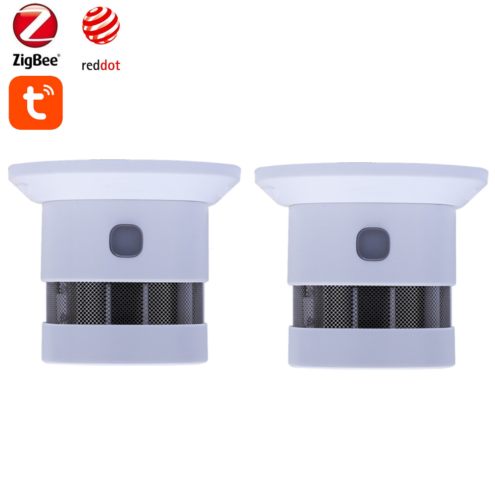 Home Assistant Tuya - Умный датчик дыма Tuya Zigbee с