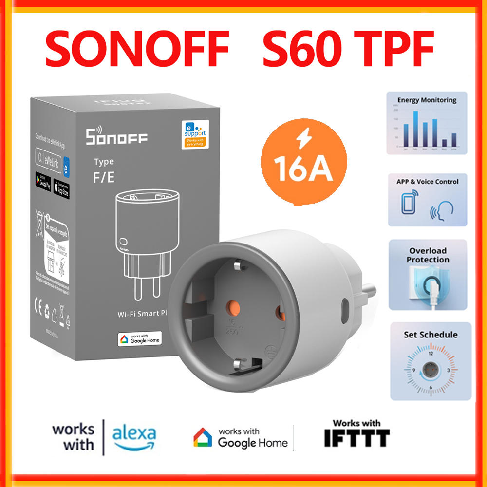Sonoff Mini R4 - SONOFF S60 TPF EU Wi-Fi Smart