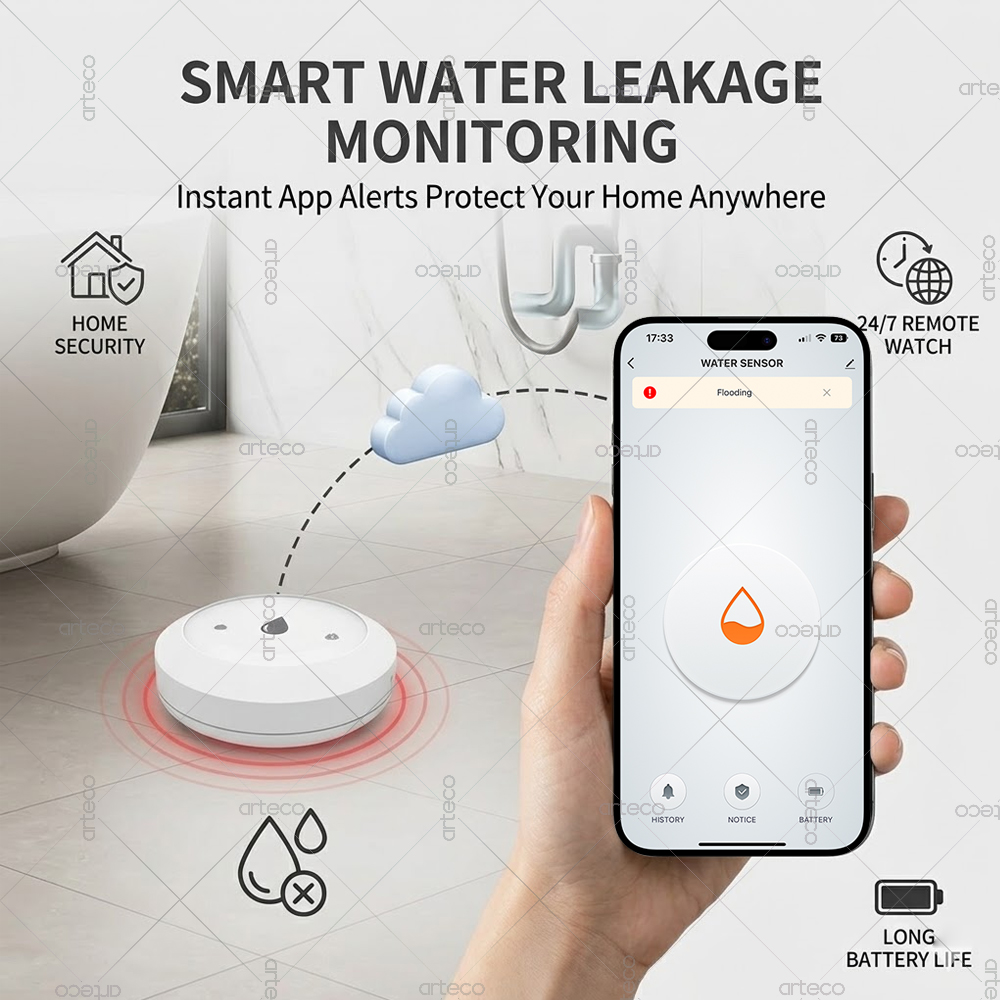 Датчик протечки воды Zigbee, д – обзор и цена Home Assistant Tuya