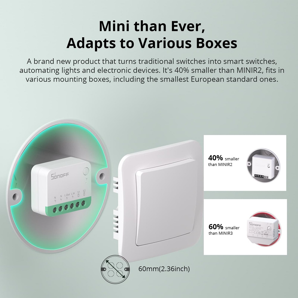 SONOFF MINIR4M Mini WiFi Matte – обзор и цена Sonoff