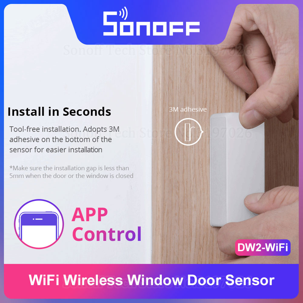 Беспроводной датчик двери/окон – обзор и цена Sonoff