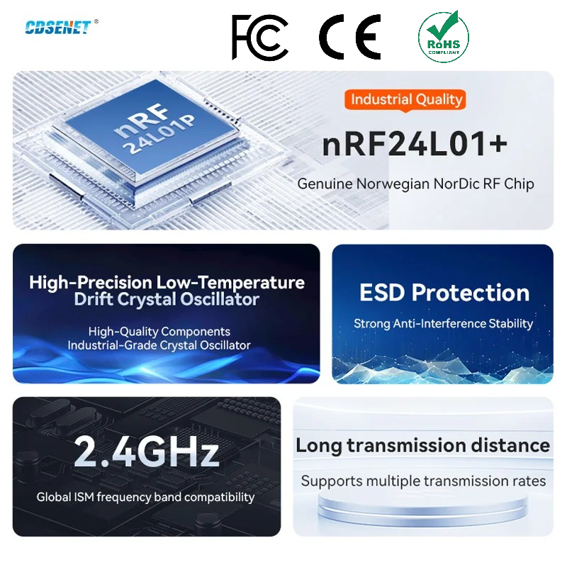 2 шт. nRF24L01+ PA LNA 2,4 ГГц – обзор и цена Smart Home Module Iot