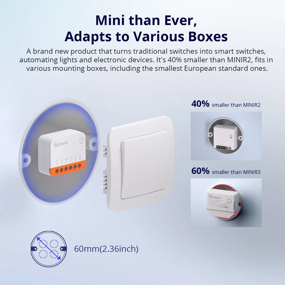 Sonoff Mini R4 Extreme: Умный  – обзор и цена Sonoff Mini R4