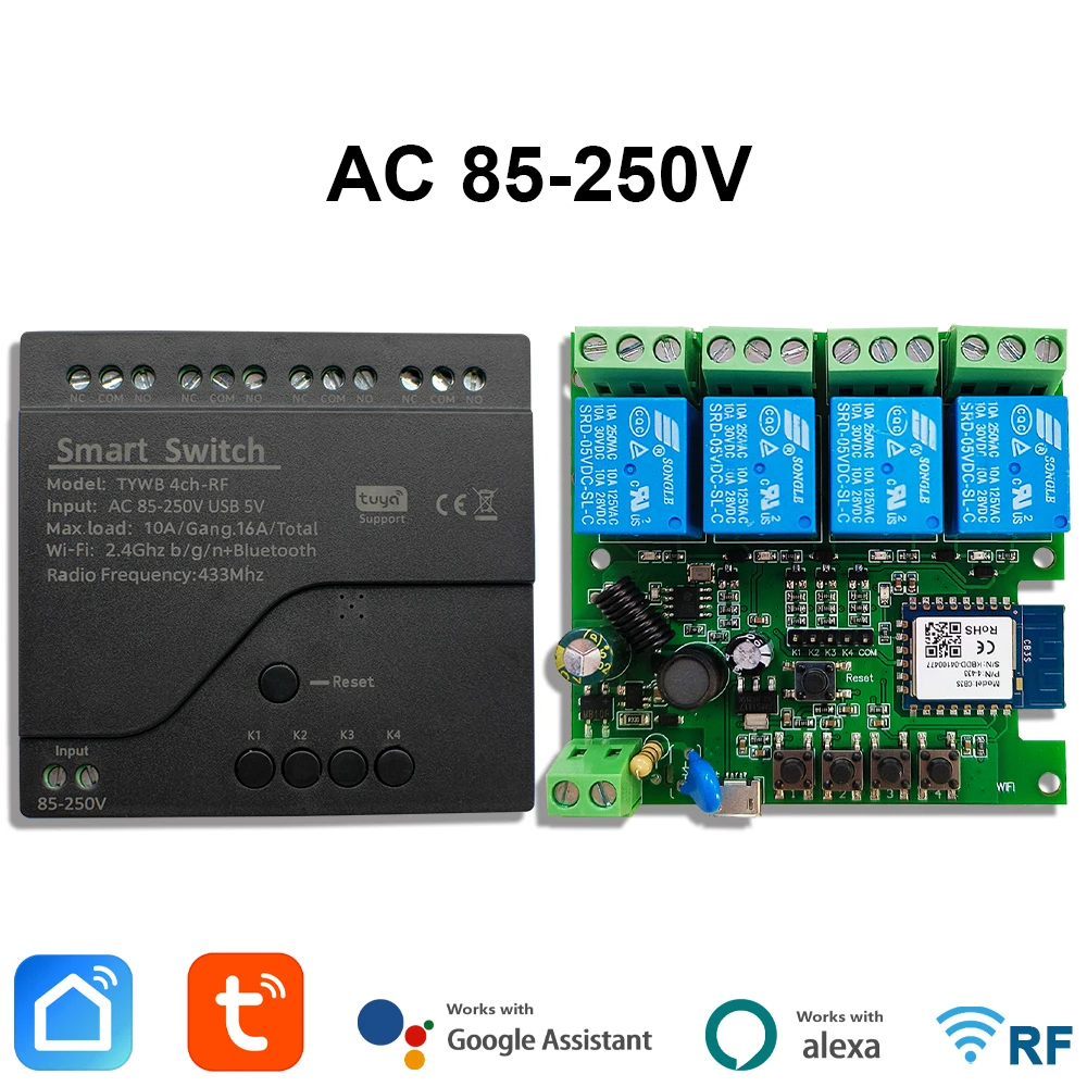 Tuya AC 85-250 В 4-канальный W – обзор и цена Sonoff Mini R4